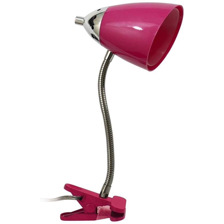LimeLights Pink Flexible Gooseneck Clip Light Desk Lamp
