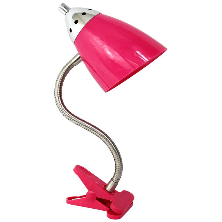 LimeLights Pink Flexible Gooseneck Clip Light Desk Lamp more views