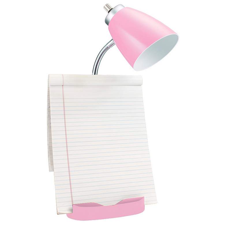 Image 6 LimeLights Pink Gooseneck Organizer Desk Lamp with USB Port more views