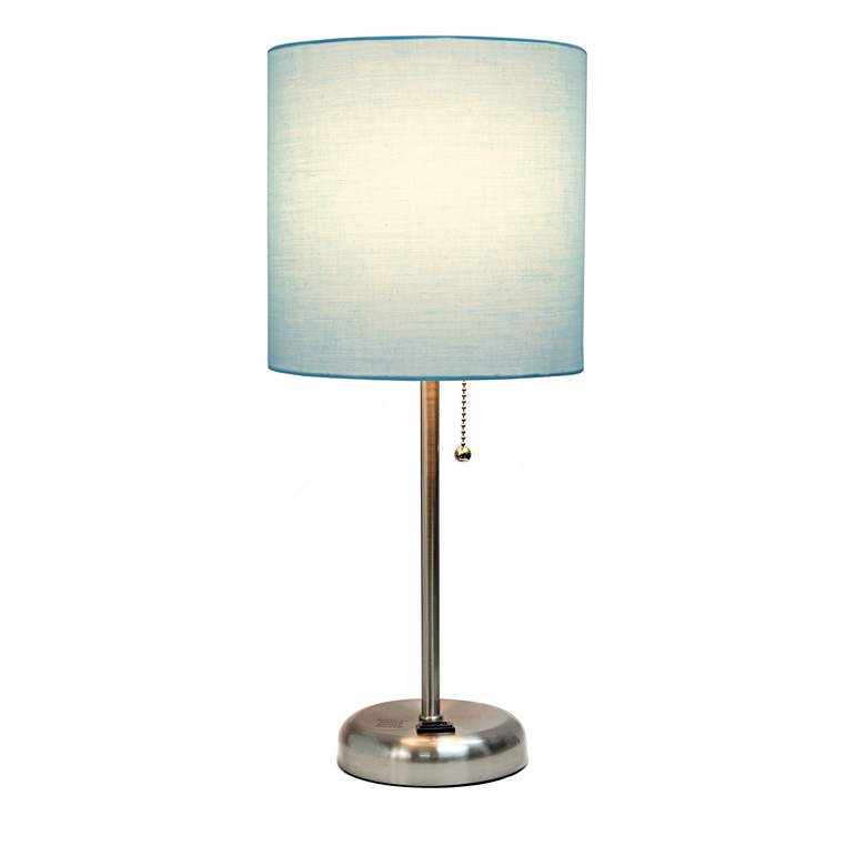 Image 4 LimeLights Stick Aqua Shade 19 1/2 inch High Accent Table Lamp more views