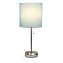 LimeLights Stick Aqua Shade 19 1/2" High Accent Table Lamp