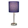 LimeLights Stick Navy Shade 19 1/2" High Accent Table Lamp
