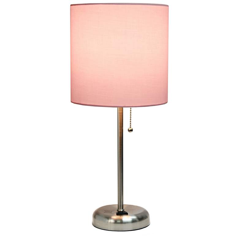 Image 4 LimeLights Stick Pink Shade 19 1/2" High Accent Table Lamp more views