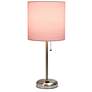 LimeLights Stick Pink Shade 19 1/2" High Accent Table Lamp