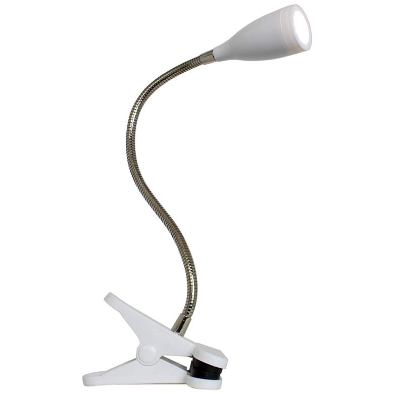 Image 5 LimeLights White Flexible Gooseneck LED Clip Light Desk Lamp more views