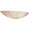 Limoges 4" High 2-Light Checkerboard Impression Wall Sconce