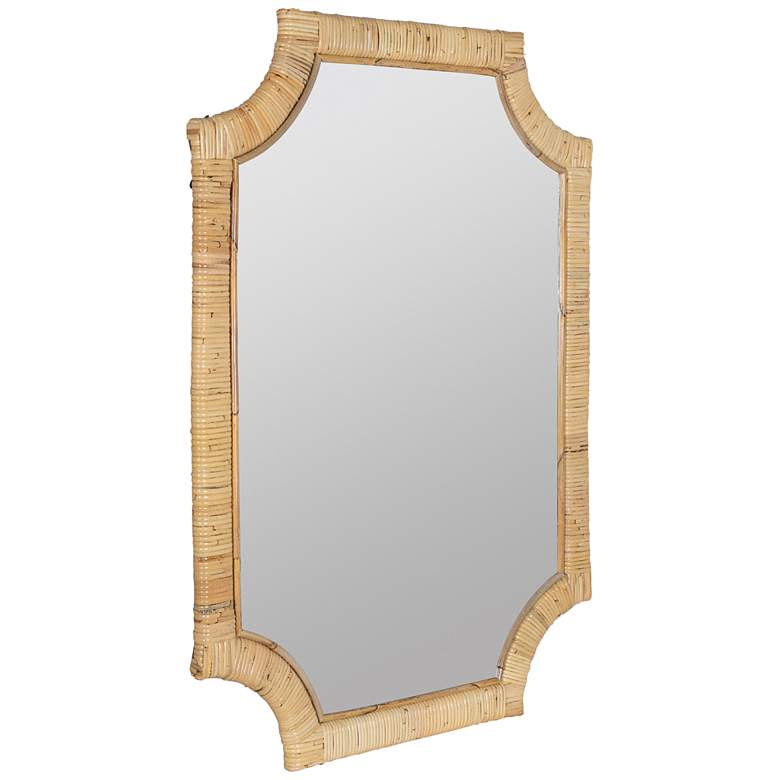 Image 6 Lina Natural Rattan 27 3/4" x 38" Rectangular Wall Mirror more views
