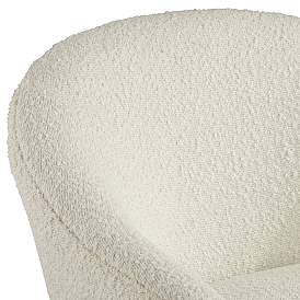 Image4 of Lina White Sheep Accent Chair with Gold Legs more views