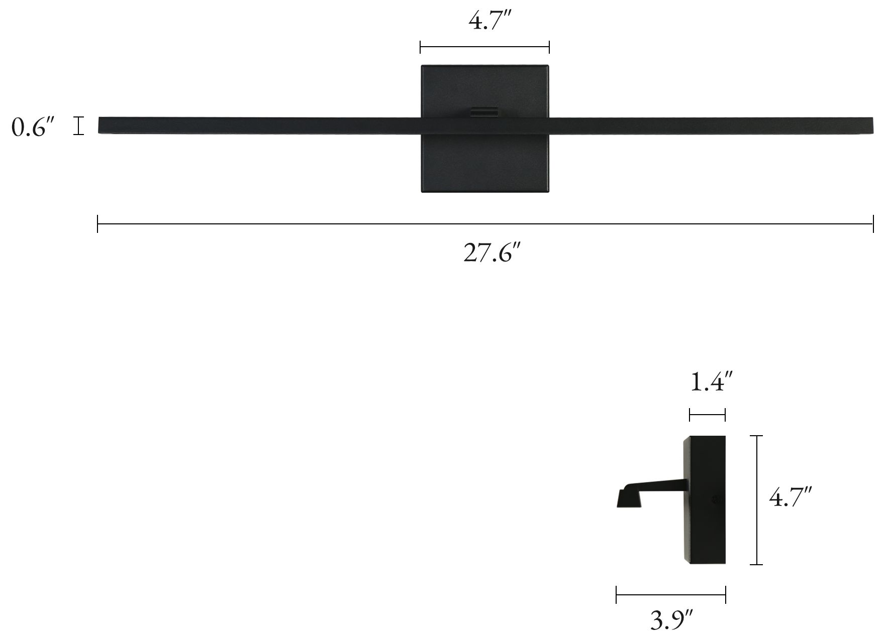 Image 2 Linaim 27.6" Wide LED Black Wall Sconce Picture Light more views