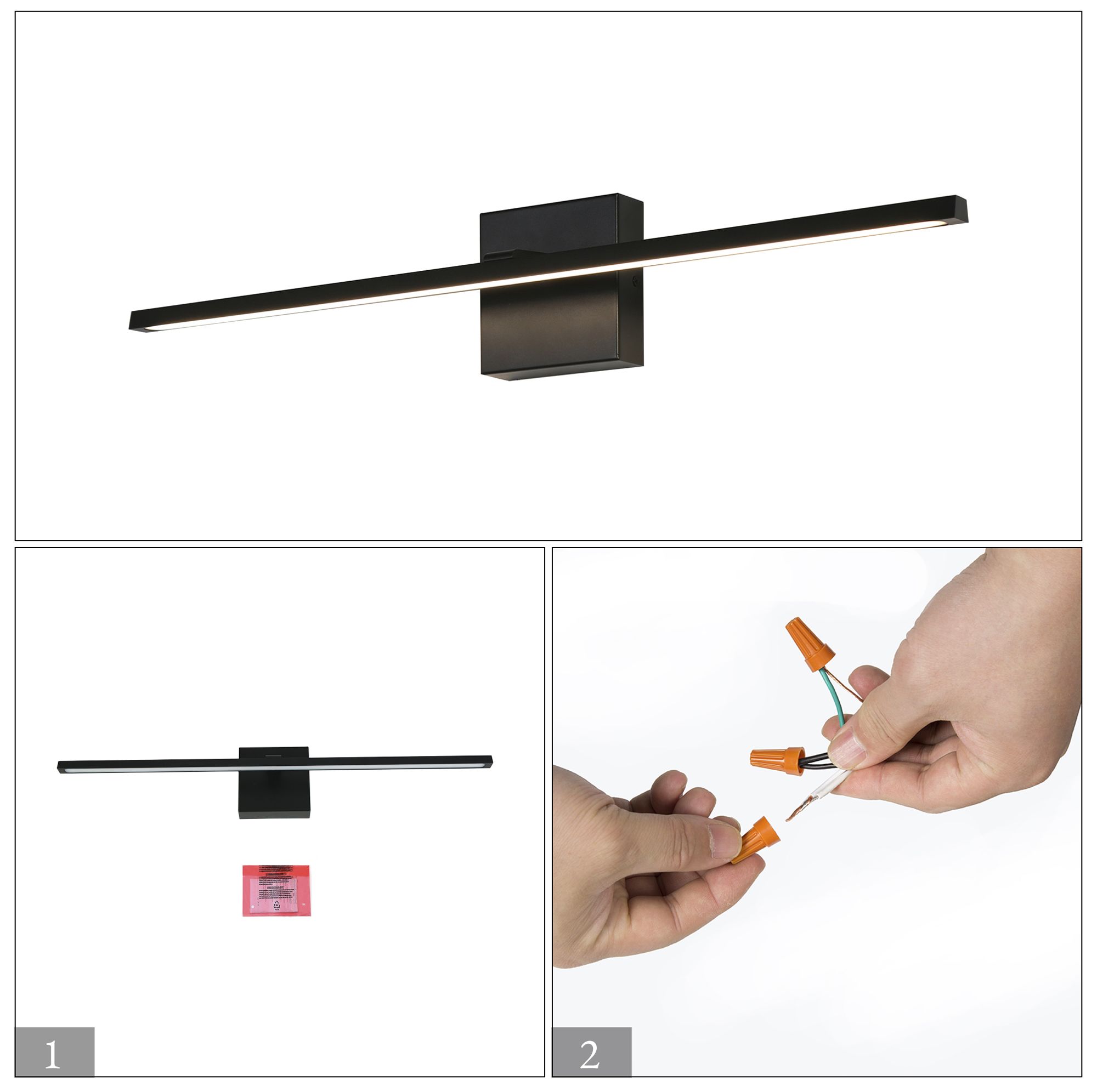 Image 7 Linaim 27.6" Wide LED Black Wall Sconce Picture Light more views