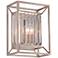 Linares 12 3/4" High Aged Platinum Wall Sconce