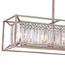 Thumbnail3 of Linares 36" Wide Aged Platinum 4-Light Island Chandelier more views