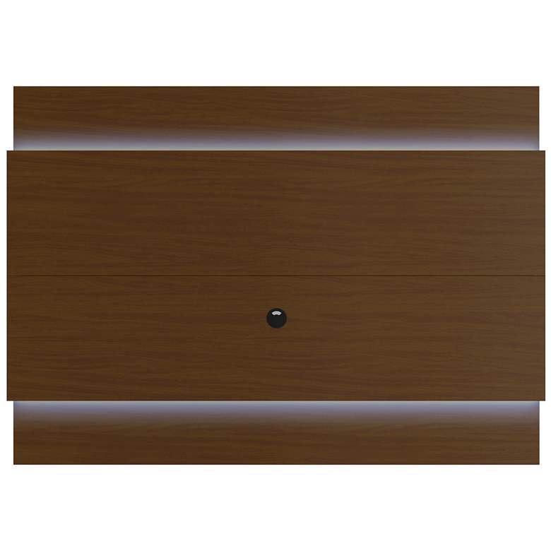Image 1 Lincoln 1.9 Nut Brown Floating Wall TV Panel with LED Lights