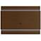 Lincoln 1.9 Nut Brown Floating Wall TV Panel with LED Lights