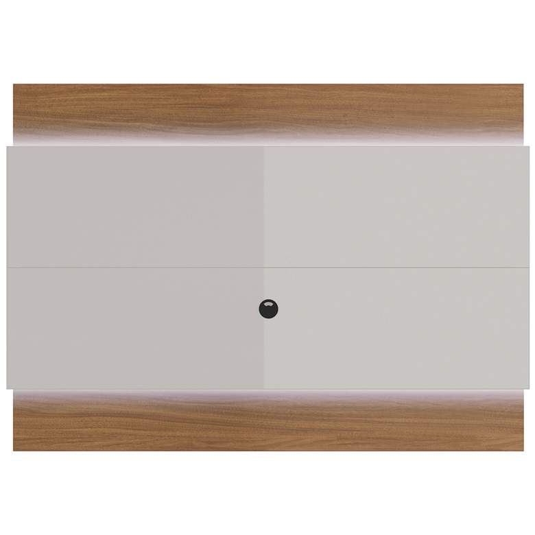 Image 1 Lincoln 1.9 Off-White Floating Wall TV Panel with LED Lights