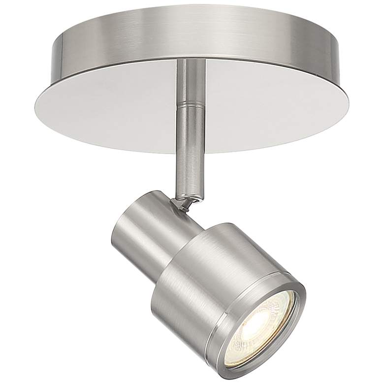 Image 1 Lincoln 1-Light Brushed Steel LED Track Fixture