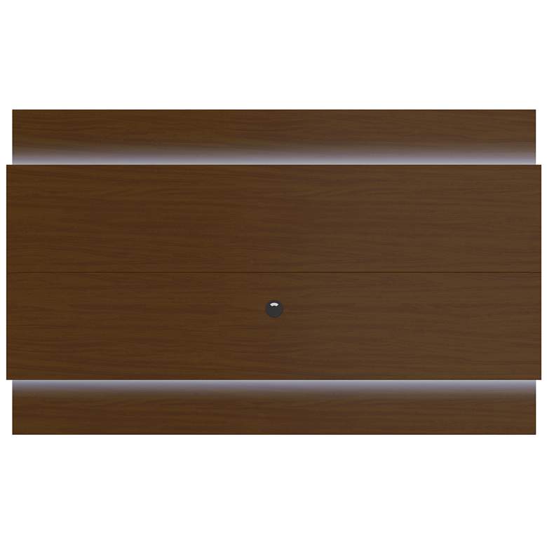 Image 1 Lincoln 2.2 Nut Brown Floating Wall TV Panel with LED Lights