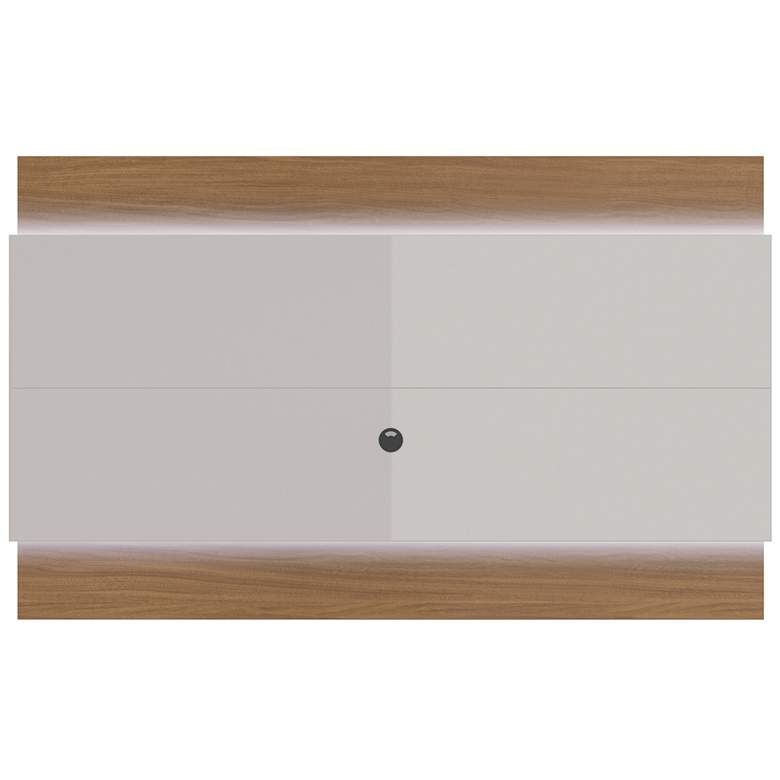 Image 1 Lincoln 2.2 Off-White Floating Wall TV Panel with LED Lights
