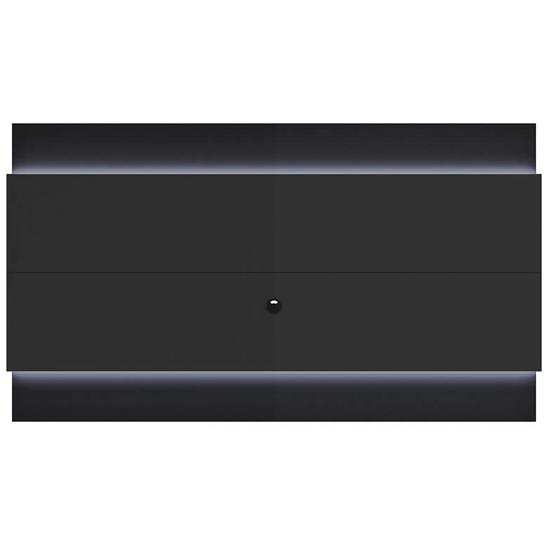 Image 1 Lincoln 2.4 Black Floating Wall TV Panel with LED Lights