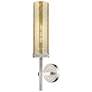 1_Lincoln 20.75" High Satin Nickel Wall Sconce With Mercury Shade
