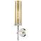 Lincoln 20.75" High Satin Nickel Wall Sconce With Mercury Shade