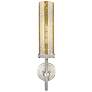 2_Lincoln 20.75" High Satin Nickel Wall Sconce With Mercury Shade more views