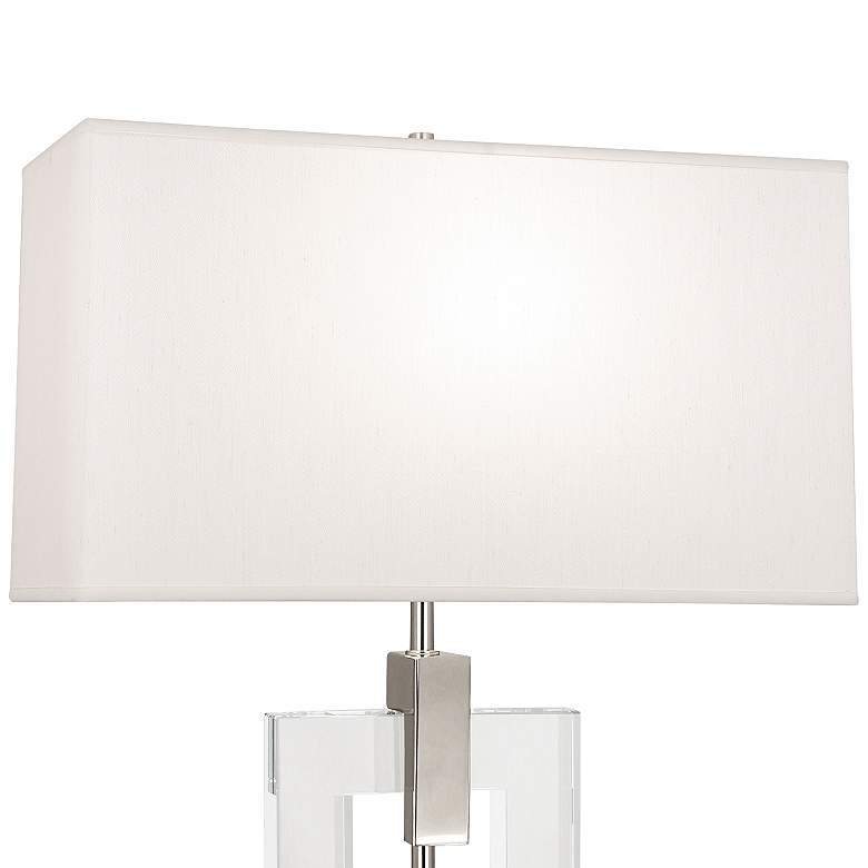 Image 3 Lincoln 29" Polished Nickel Crystal Table Lamp with Pearl Shade more views