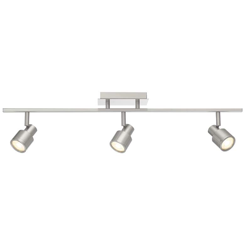 Image 2 Lincoln 3-Light Brushed Steel LED Track Fixture