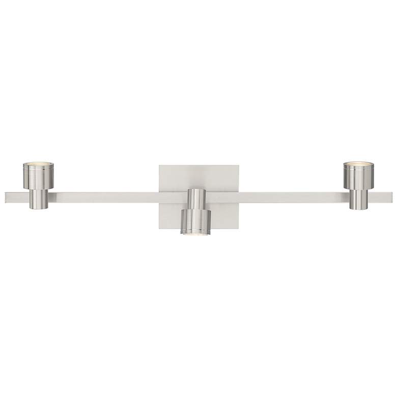Image 4 Lincoln 3-Light Brushed Steel LED Track Fixture more views