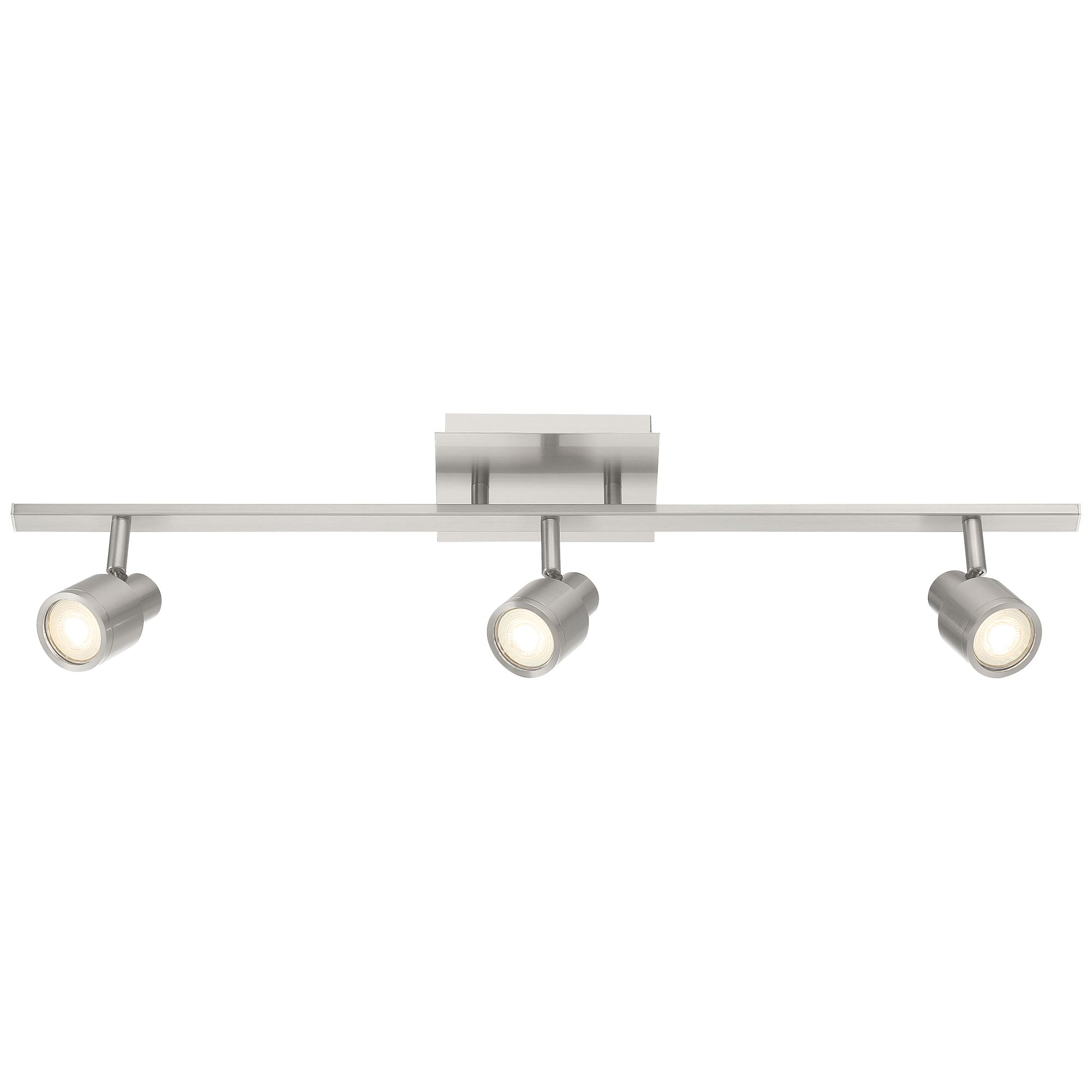 Image 6 Lincoln 3-Light Brushed Steel LED Track Fixture more views