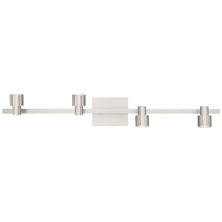 Image 4 Lincoln 4-Light Brushed Steel LED Track Fixture more views