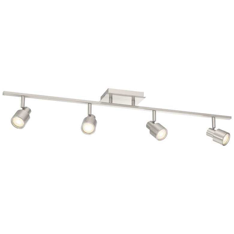 Image 6 Lincoln 4-Light Brushed Steel LED Track Fixture more views