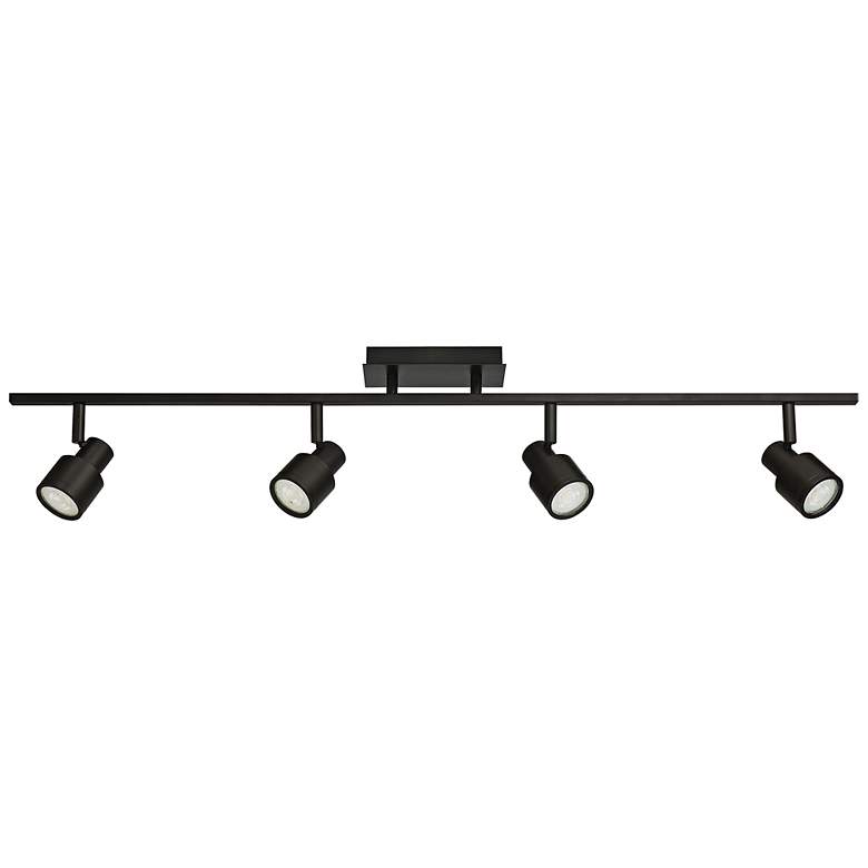 Image 3 Lincoln 4-Light Matte Black Adjustable LED Track Fixture more views
