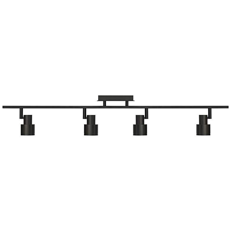 Image 4 Lincoln 4-Light Matte Black Adjustable LED Track Fixture more views
