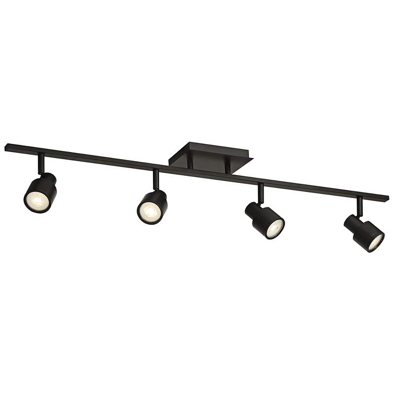 Image 5 Lincoln 4-Light Matte Black Adjustable LED Track Fixture more views