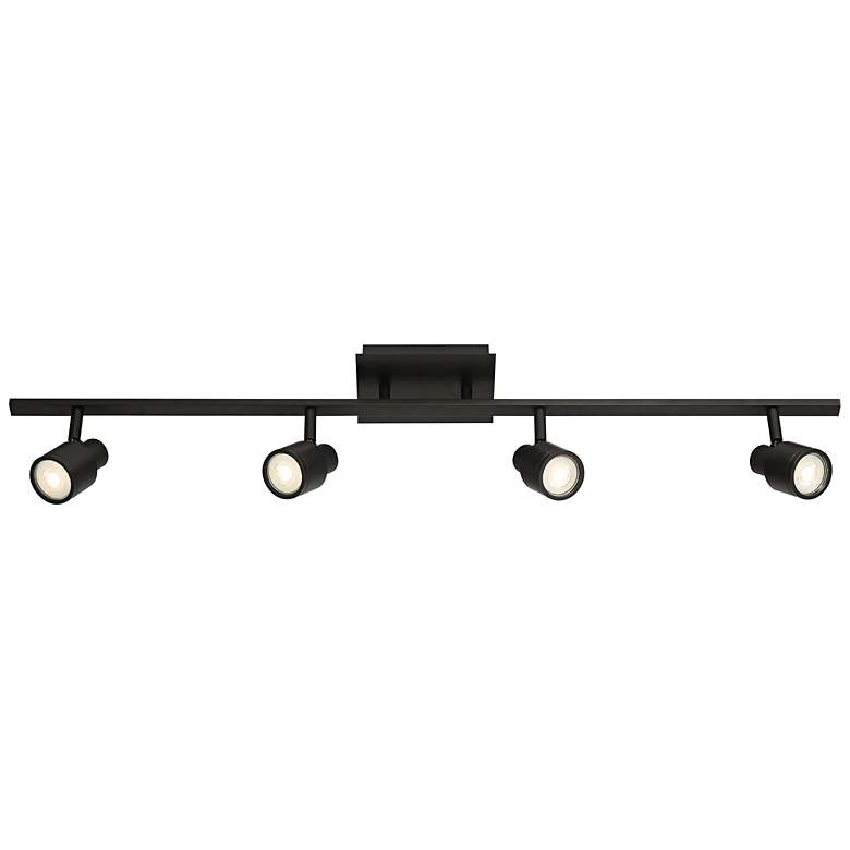 Image 6 Lincoln 4-Light Matte Black Adjustable LED Track Fixture more views