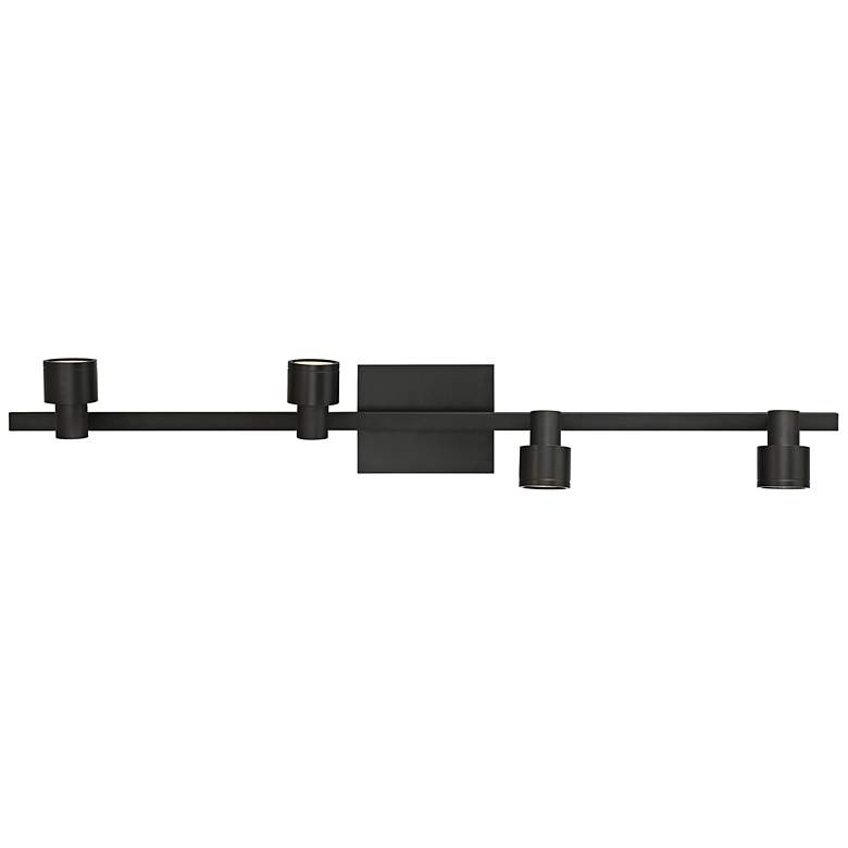 Image 7 Lincoln 4-Light Matte Black Adjustable LED Track Fixture more views