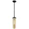 Lincoln 4" Wide Weathered Zinc Stem Hung Pendant With Mercury Shade