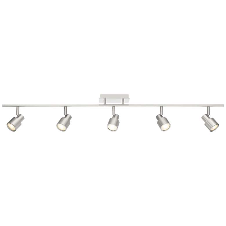 Image 2 Lincoln 5-Light Brushed Steel LED Track Fixture