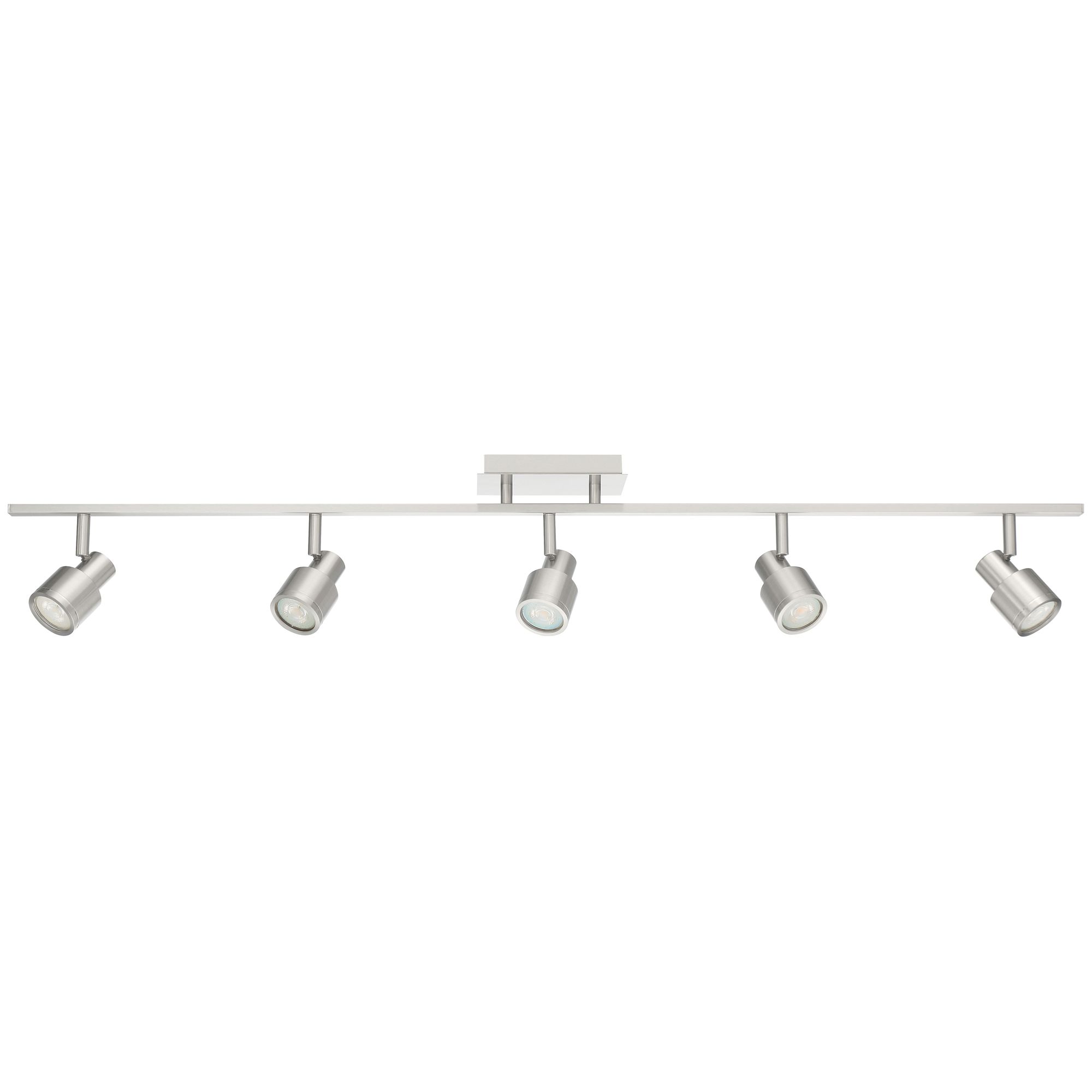 Lincoln 5-Light Brushed Steel LED Track Fixture