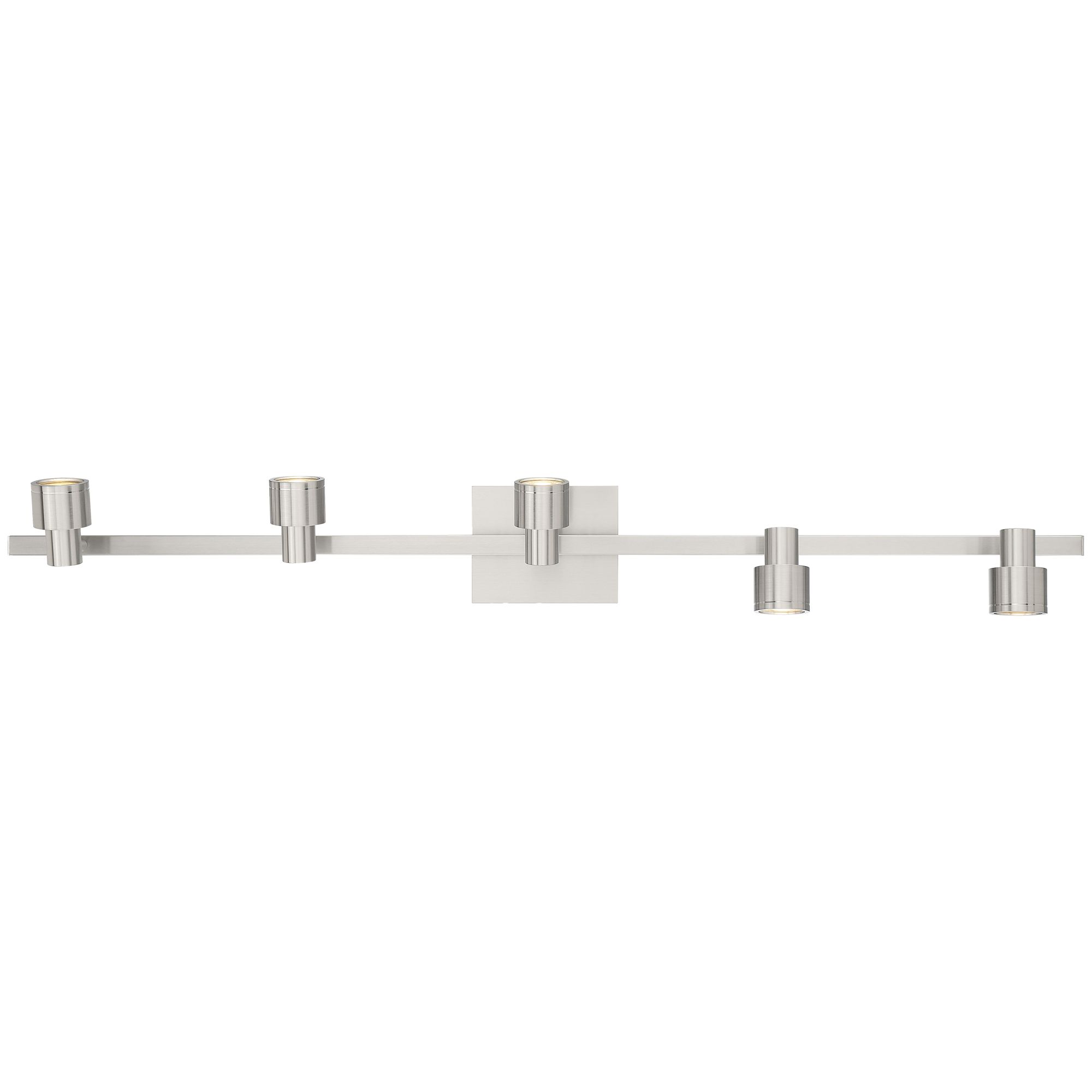 Lincoln 5-Light Brushed Steel LED Track Fixture