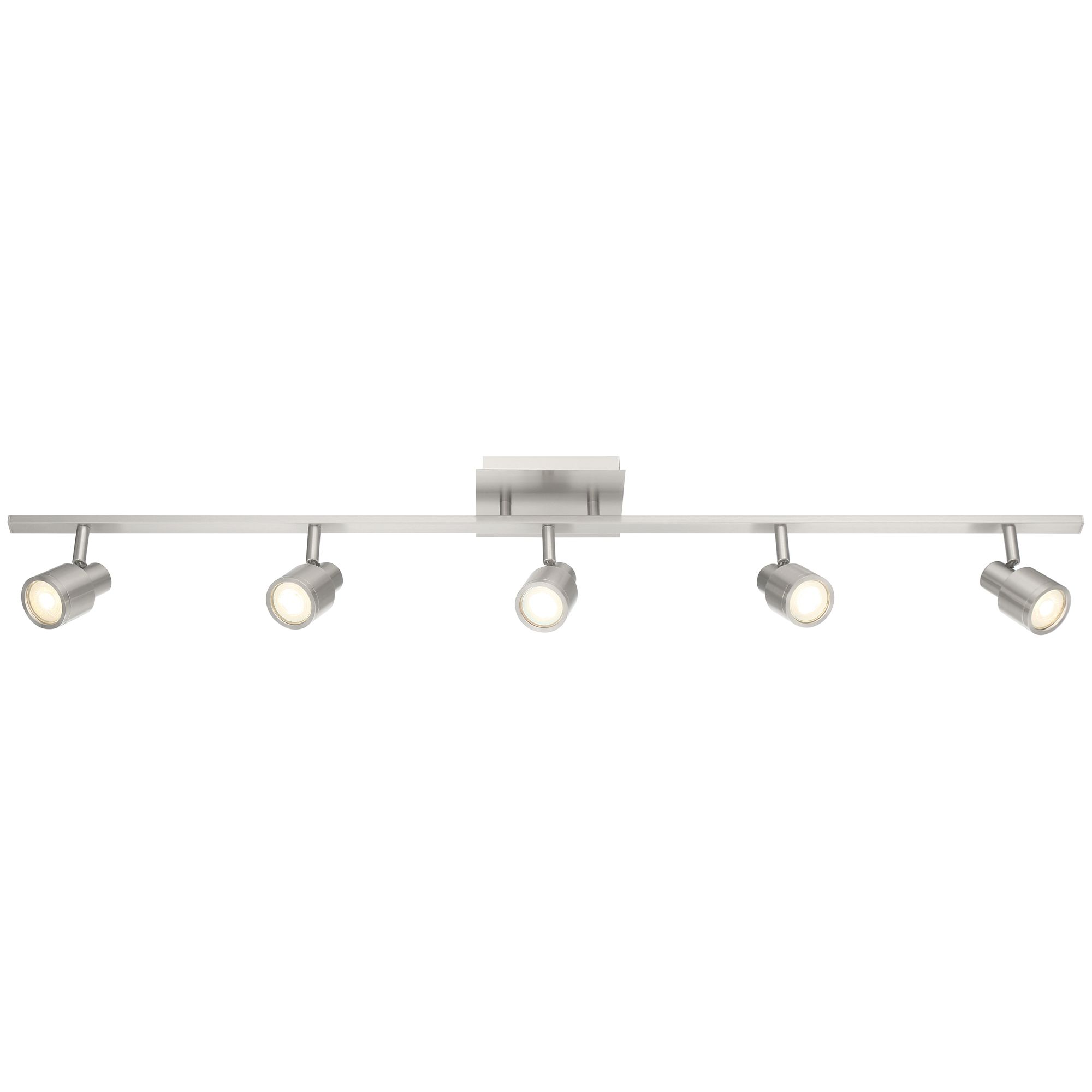 Lincoln 5-Light Brushed Steel LED Track Fixture