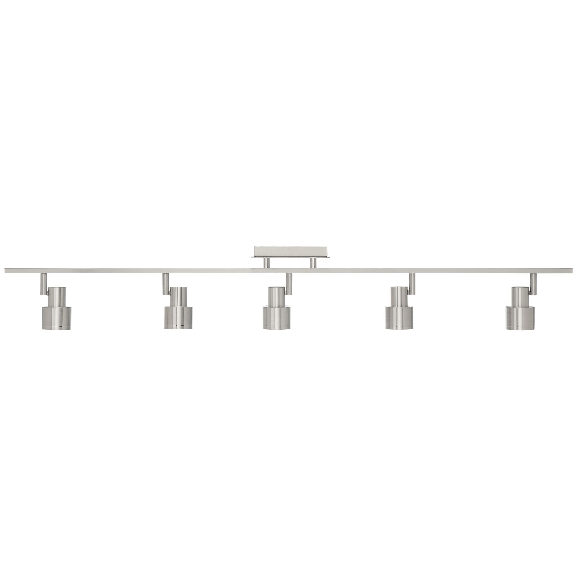 Lincoln 5-Light Brushed Steel LED Track Fixture