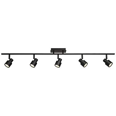 Lincoln 5-Light Matte Black Adjustable LED Track Fixture