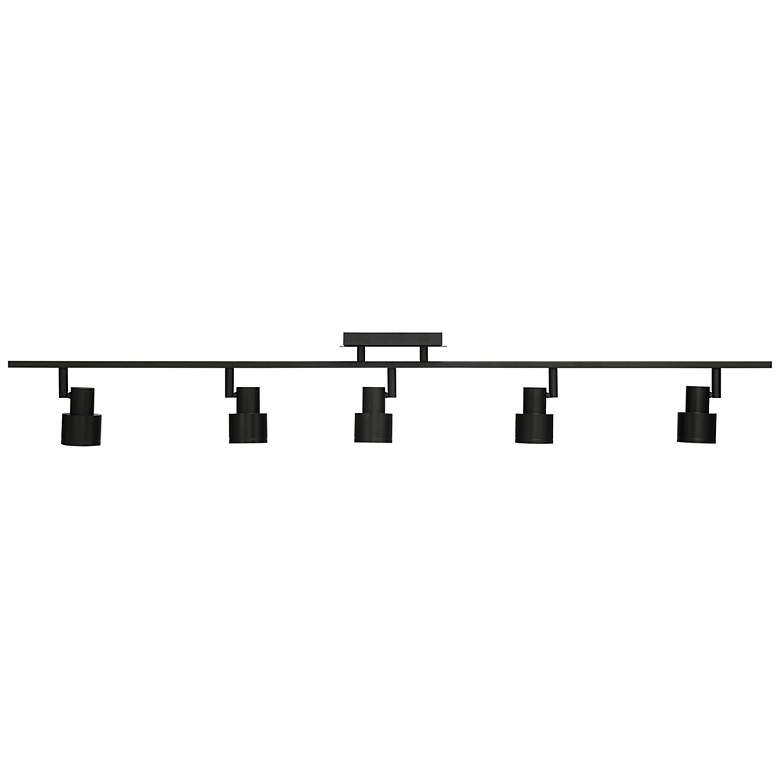 Image 2 Lincoln 5-Light Matte Black Adjustable LED Track Fixture more views