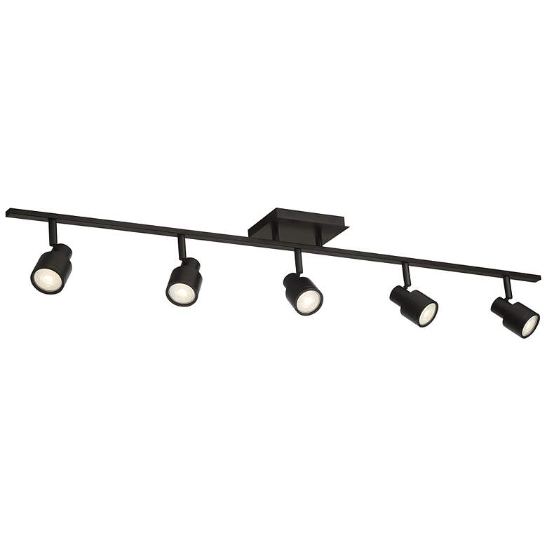 Image 3 Lincoln 5-Light Matte Black Adjustable LED Track Fixture more views