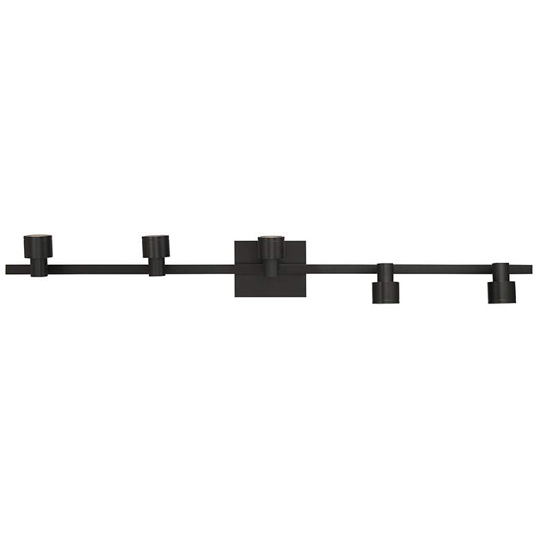 Image 5 Lincoln 5-Light Matte Black Adjustable LED Track Fixture more views