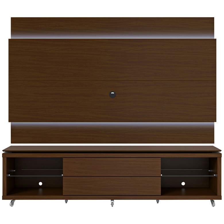 Image 1 Lincoln TV Stand and 1.9 TV Panel in Nut Brown