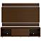 Lincoln TV Stand and 1.9 TV Panel in Nut Brown