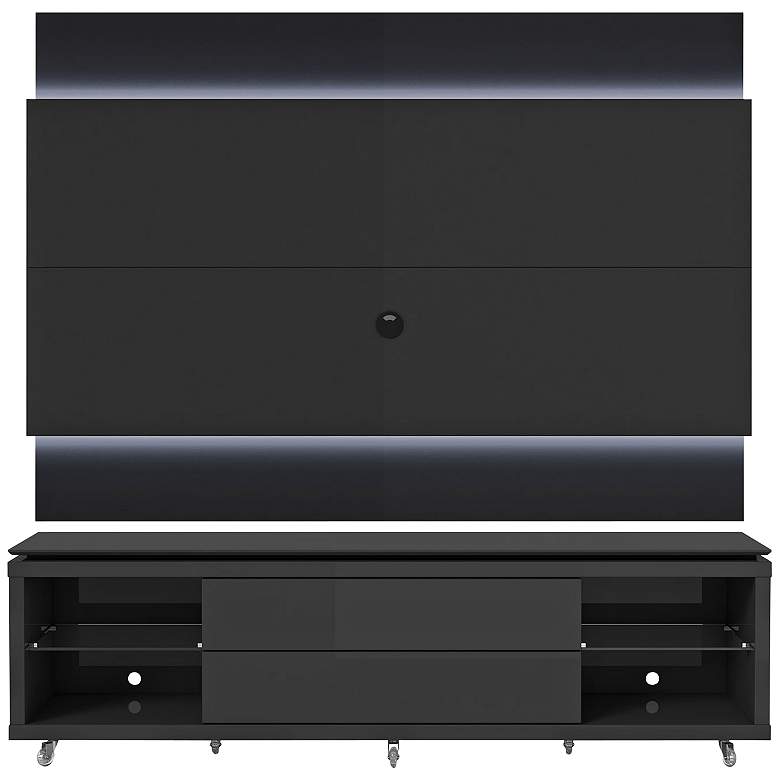 Image 1 Lincoln TV Stand and 2.2 TV Panel in Black